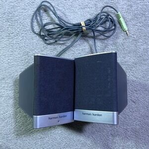 Harman Kardon Computer Speakers 12V 1A Subwoofer Output Volume Control Headphone